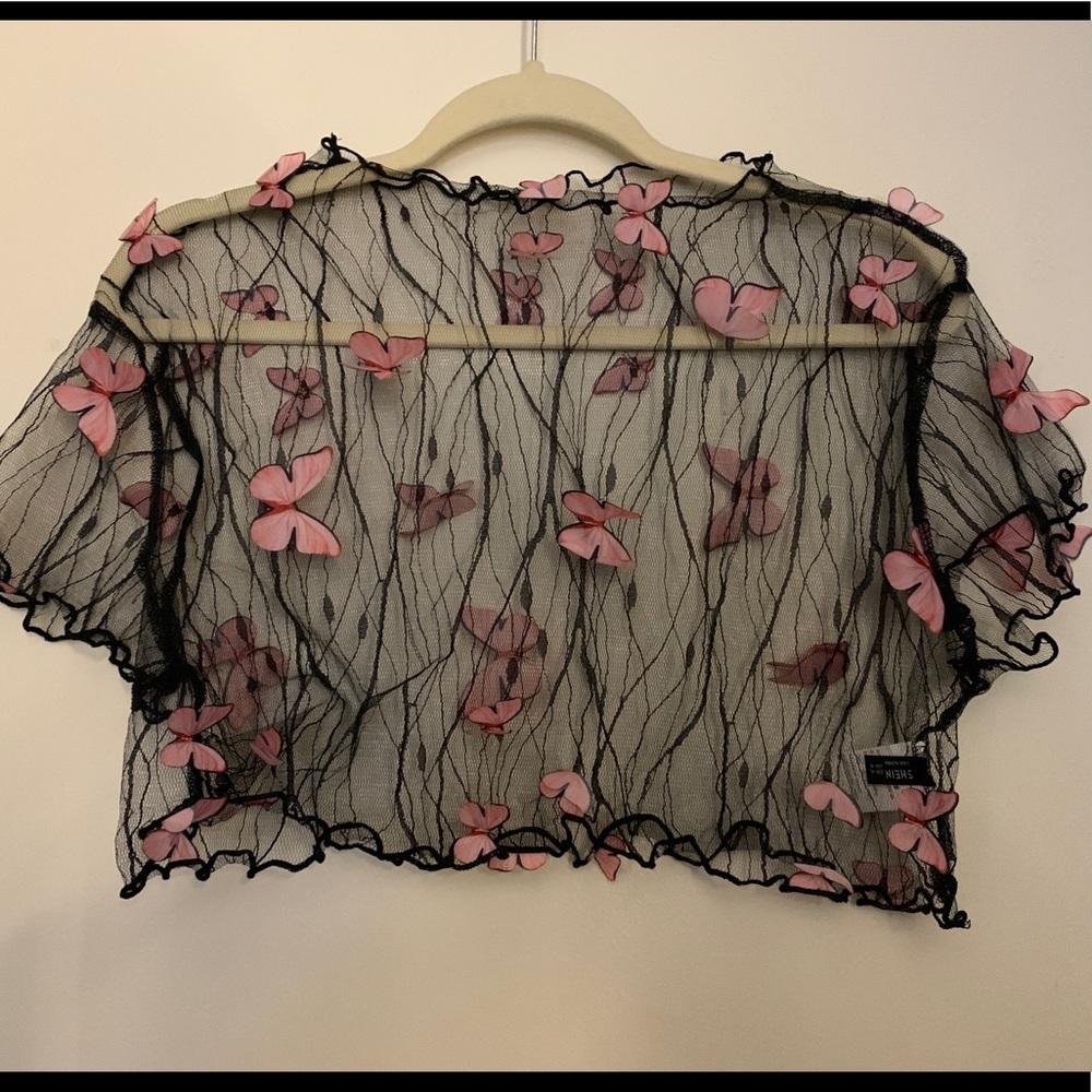 Sheer crop top